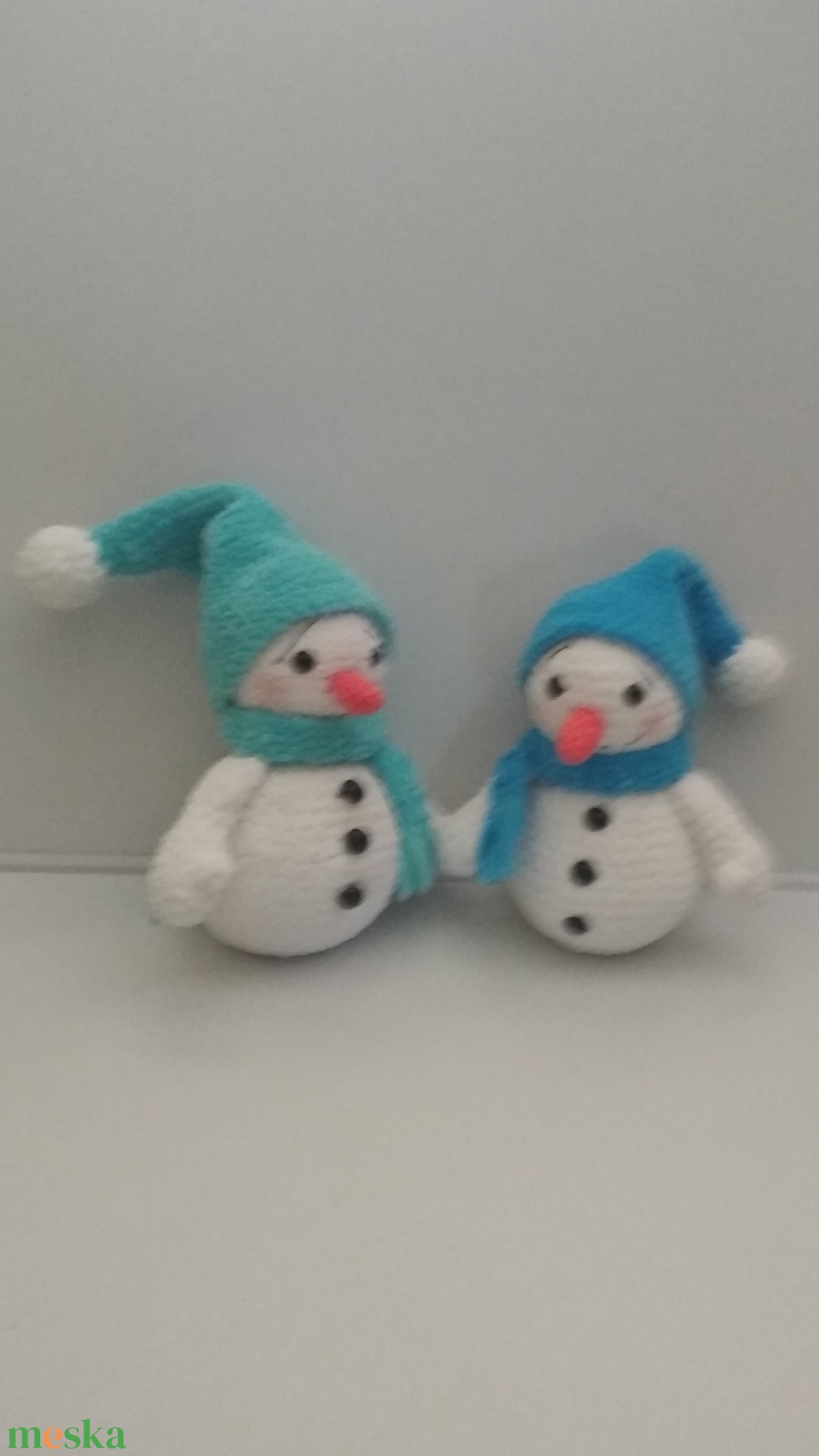 Horgolt hóember  - karácsony - karácsonyi lakásdekoráció - karácsonyi manók, figurák - Meska.hu