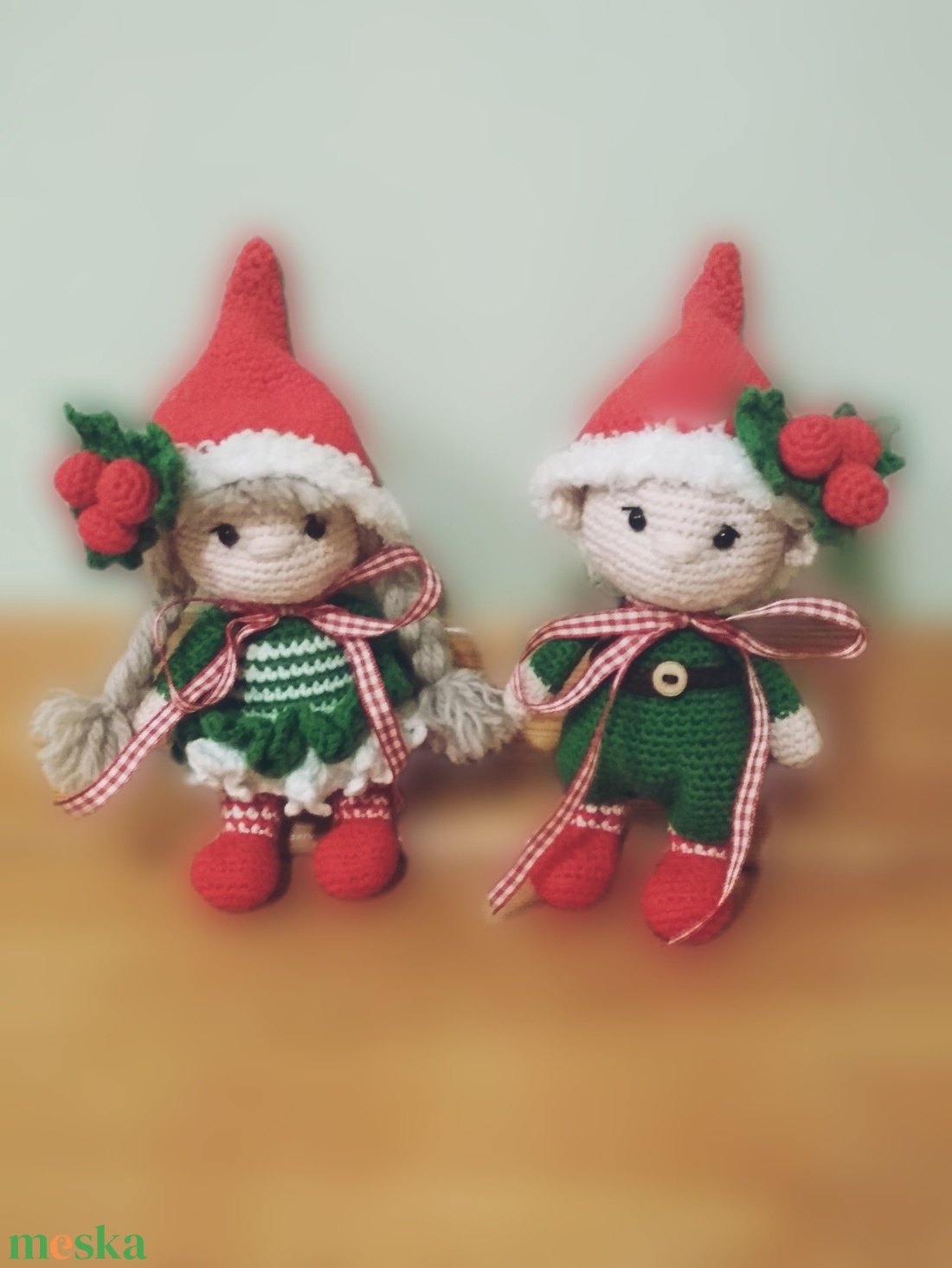 Karácsonyi manók - karácsony - karácsonyi lakásdekoráció - karácsonyi manók, figurák - Meska.hu
