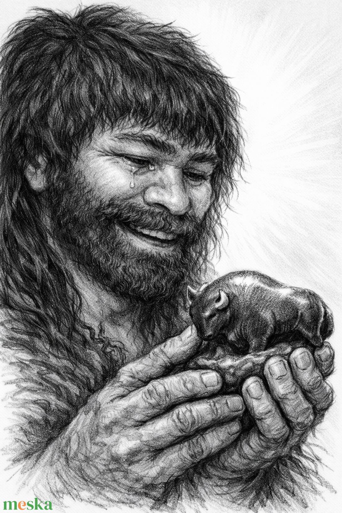 Alkotás - szén-ceruza rajz, A4 méret, letölthető/digitális kép poszterként, vagy képként - otthon & életmód - dekoráció - kép & falikép - poszter - Meska.hu