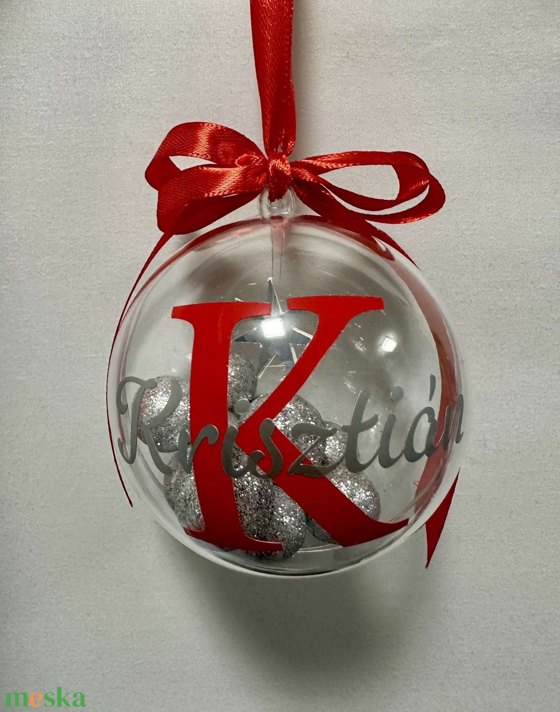 Egyedi karácsonyi üveggömb - karácsony - karácsonyi lakásdekoráció - karácsonyfadíszek - Meska.hu