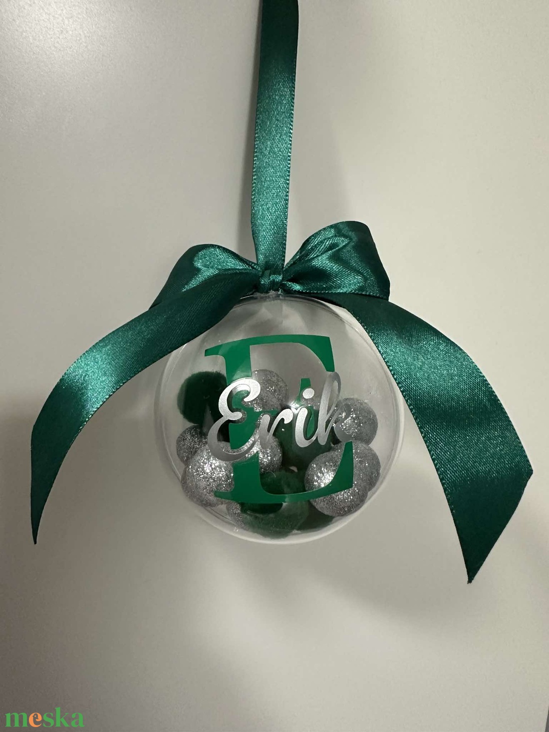 Egyedi karácsonyi üveggömb - karácsony - karácsonyi lakásdekoráció - karácsonyfadíszek - Meska.hu