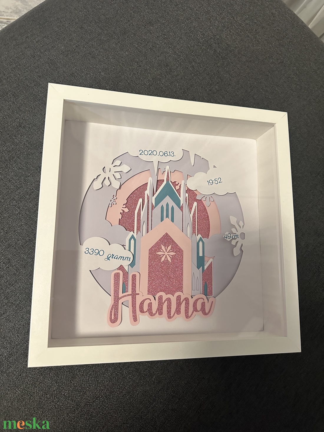 Baba születés - köszöntő box - baba - mama - babaszoba dekoráció - babaszoba kép - Meska.hu