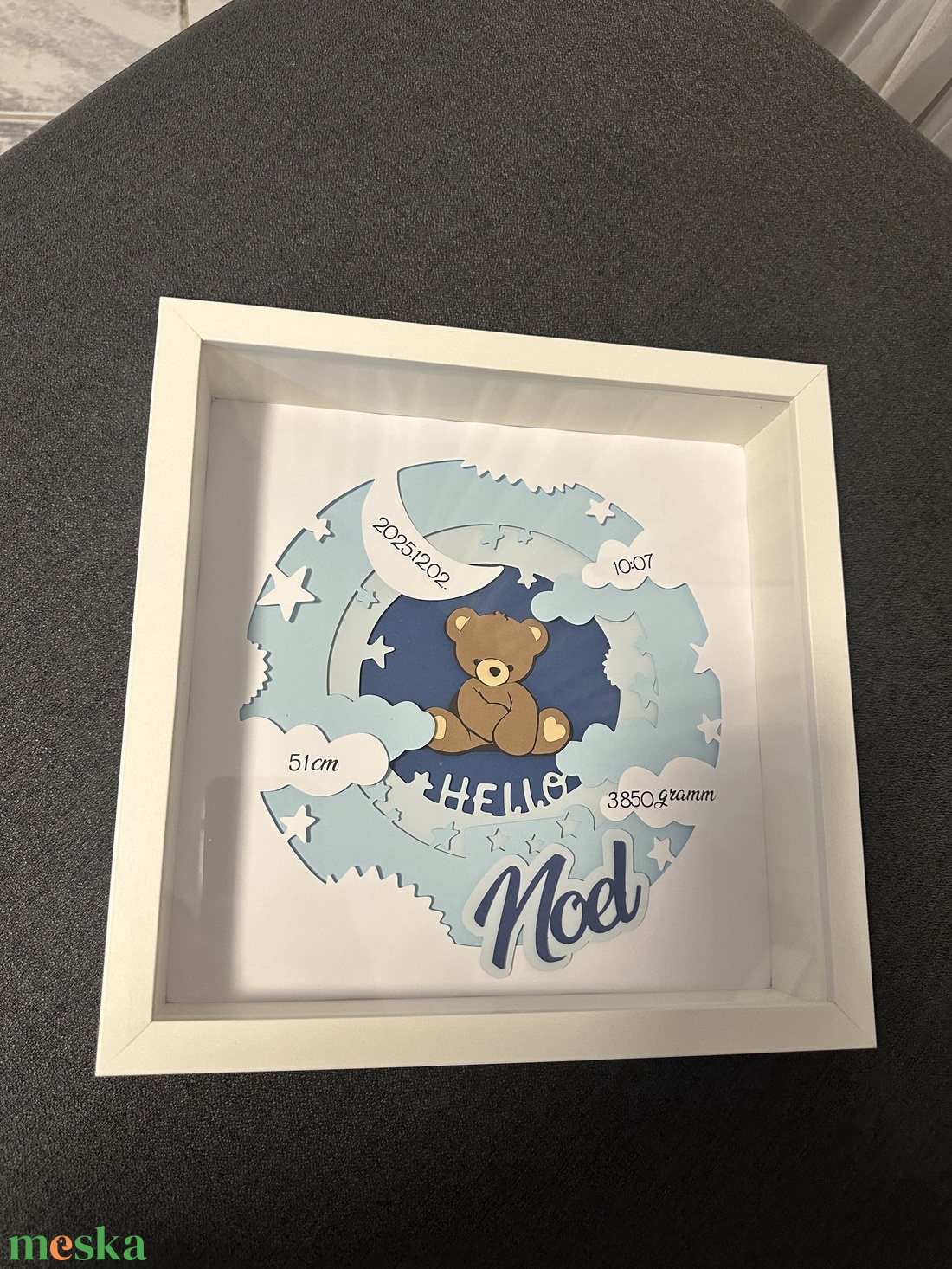 Baba születés - köszöntő box - baba - mama - babaszoba dekoráció - babaszoba kép - Meska.hu