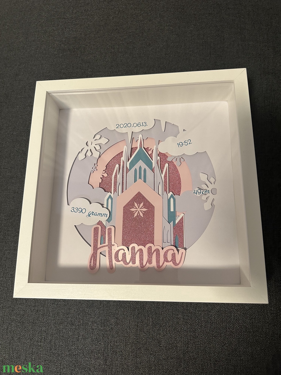 Baba születés - köszöntő box - baba - mama - babaszoba dekoráció - babaszoba kép - Meska.hu