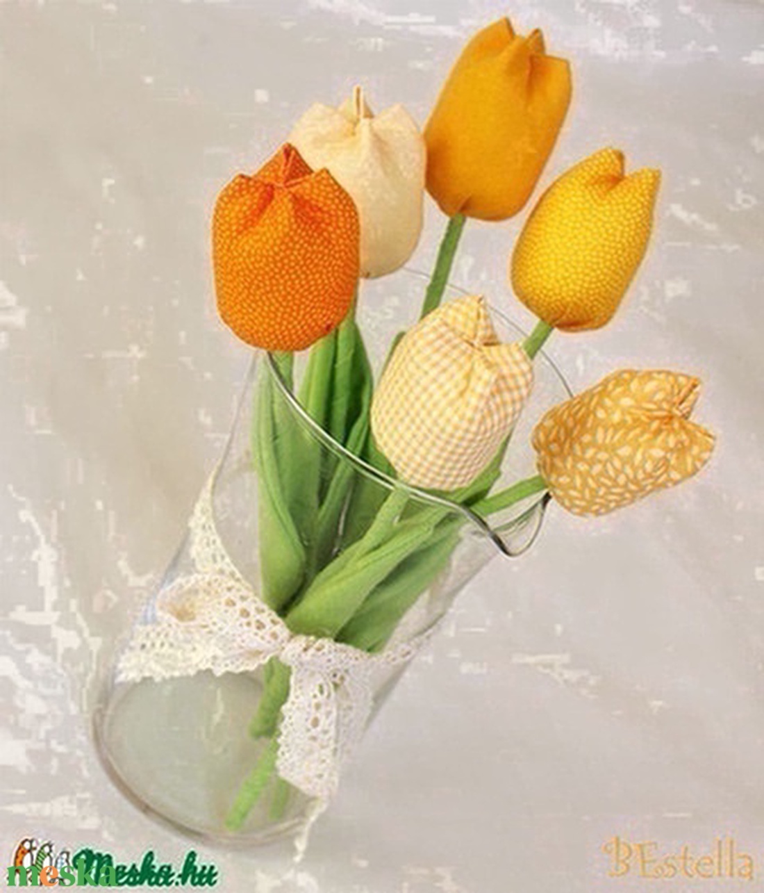 tavaszi tulipán  - otthon & életmód - dekoráció - asztal és polc dekoráció - asztaldísz - Meska.hu