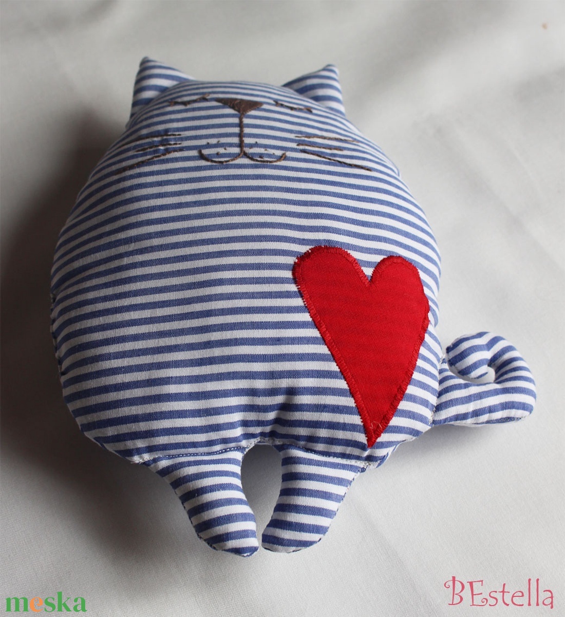 tengerész cica -párna - játék & sport - plüssállat & játékfigura - cica - Meska.hu