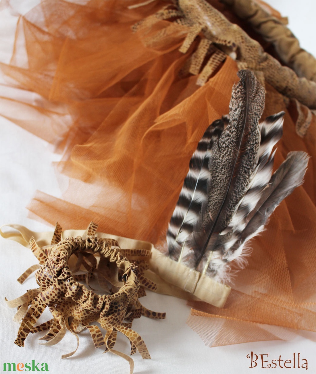 indián lány jelmez kiegészítők - ruha & divat - jelmez & álarc - jelmez - Meska.hu