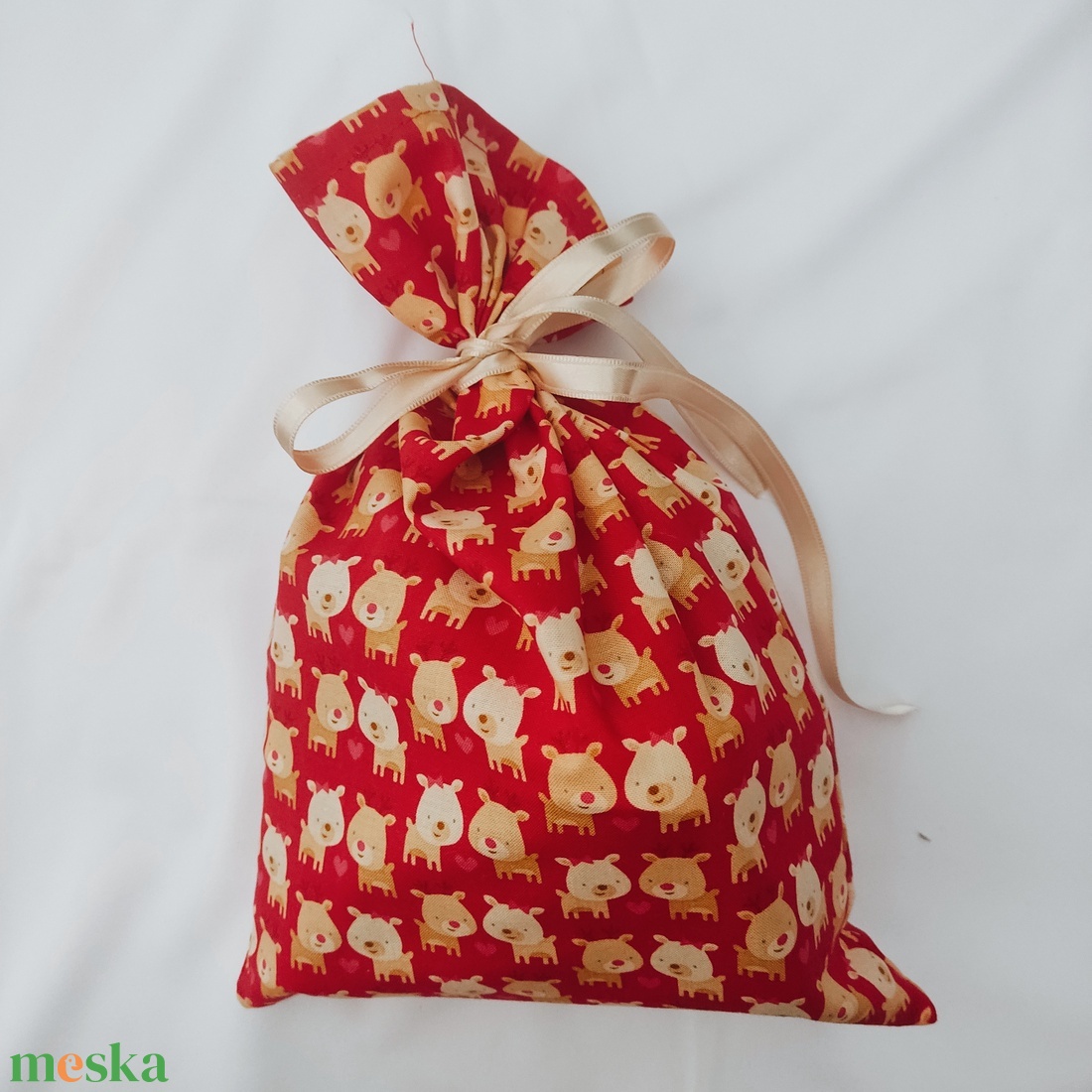 Mikulás zsák - rénszarvasok - karácsony - mikulás - mikulás zsák - Meska.hu Mikulás zsák - rénszarvasok - karácsony - mikulás - mikulás zsák - Meska.hu