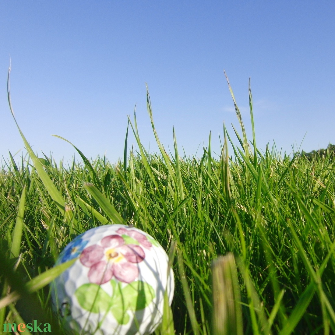Golflabda fűben, herendi virággal - vászonkép - művészet - fotográfia - tájkép - Meska.hu Golflabda fűben, herendi virággal - vászonkép - művészet - fotográfia - tájkép - Meska.hu