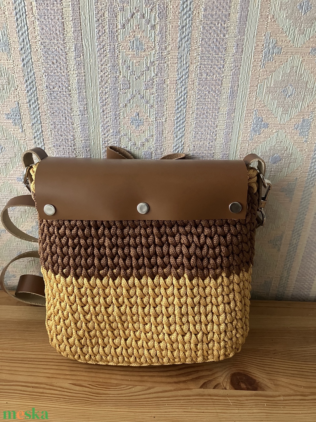 Horgolt táska - táska & tok - kézitáska & válltáska - vállon átvethető táska - Meska.hu