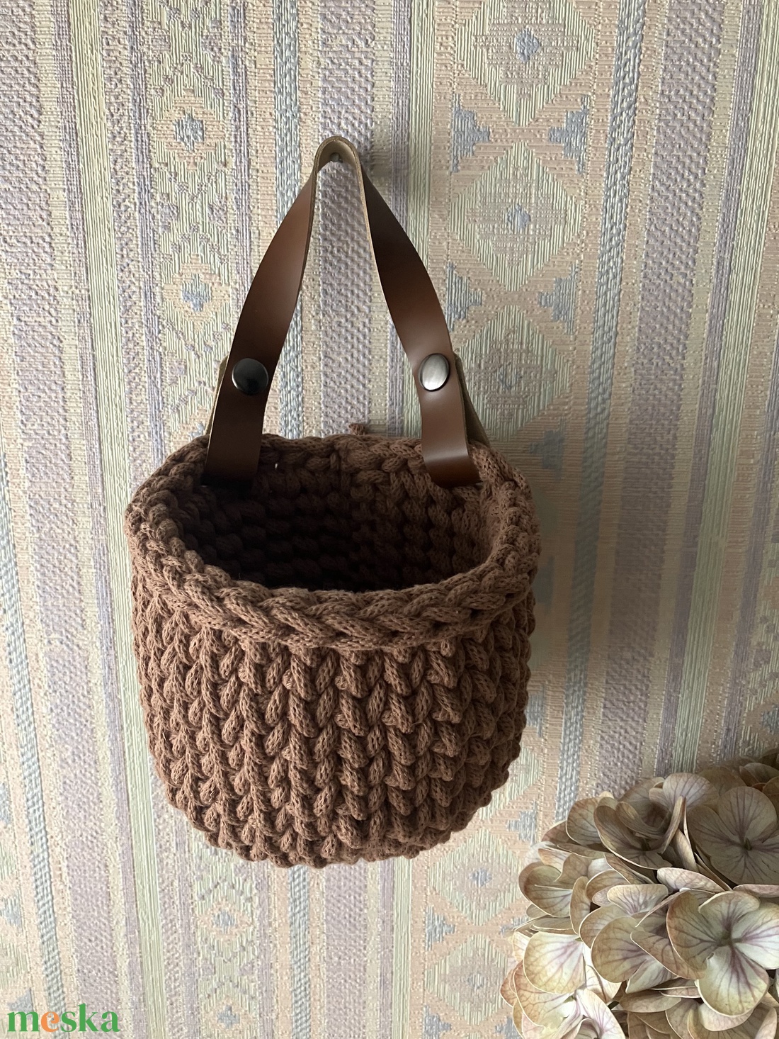 Horgolt tárolók - otthon & életmód - tárolás & rendszerezés - tárolókosár - Meska.hu