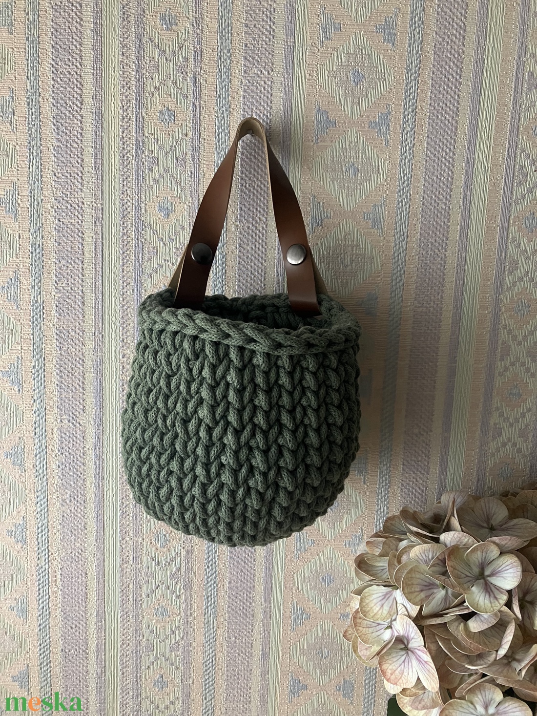 Horgolt tárolók - otthon & életmód - tárolás & rendszerezés - tárolókosár - Meska.hu