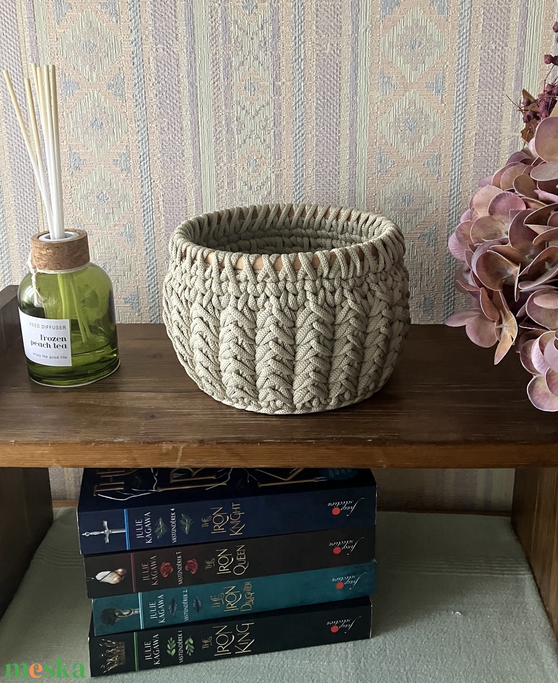 Horgolt tároló kosár - otthon & életmód - tárolás & rendszerezés - tárolókosár - Meska.hu