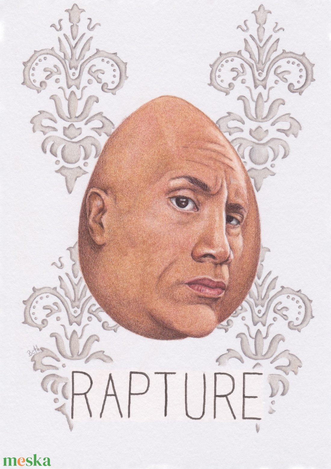 The Egg húsvéti képeslap - művészet - grafika & illusztráció - ceruzarajz - Meska.hu