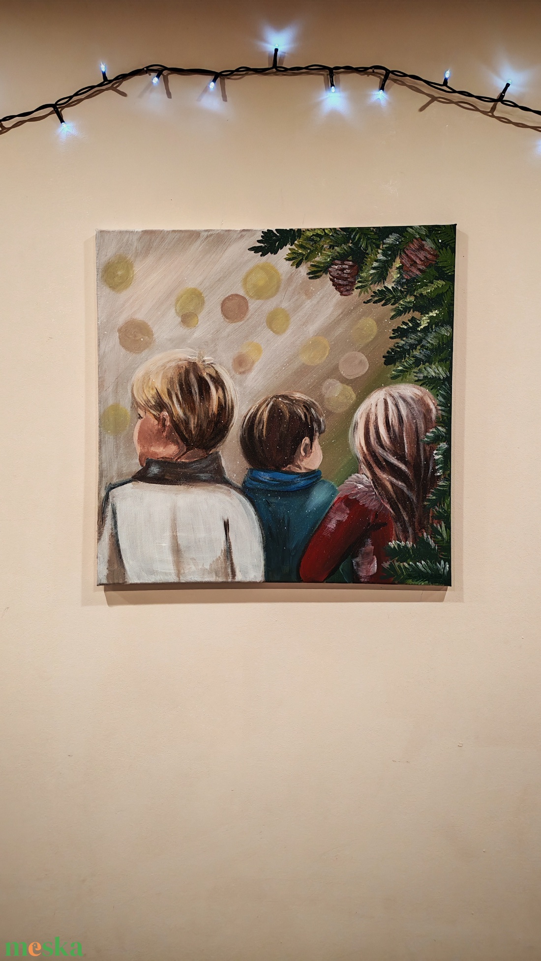 Gyerekek  - művészet - festmény - akril - Meska.hu