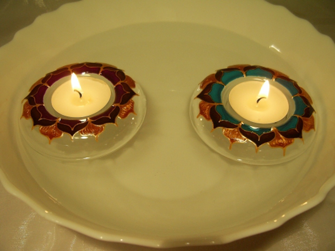 Tűz és víz úszó mécses -  - Meska.hu