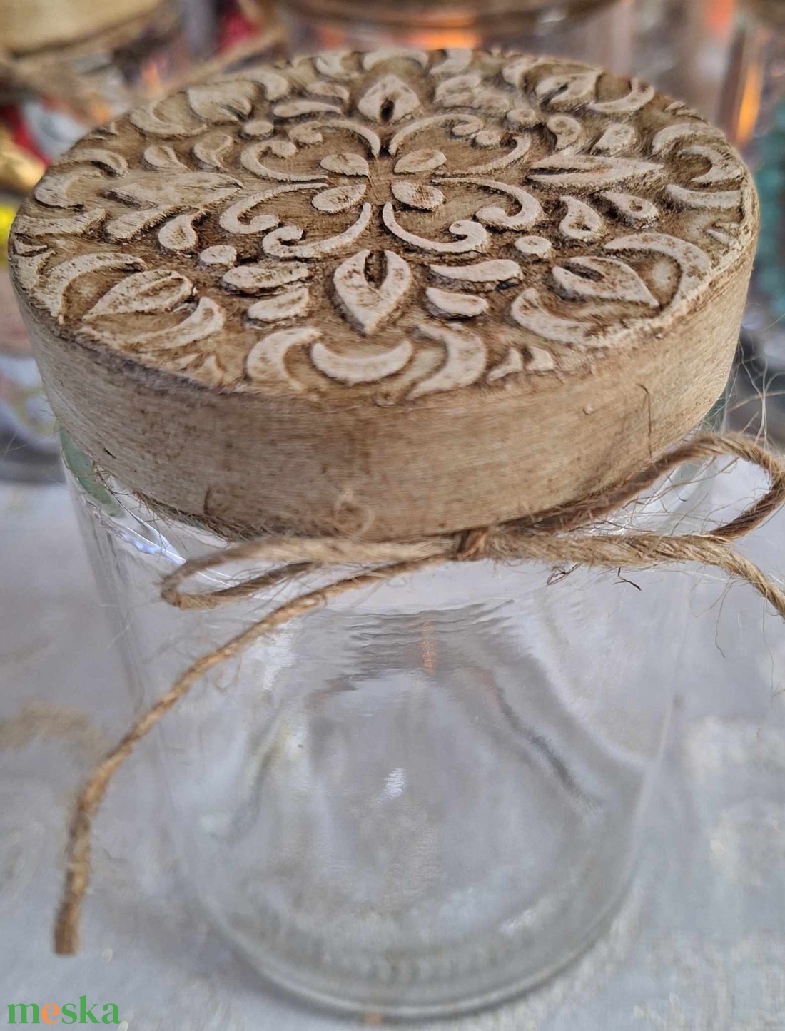 Kis üveg díszes tetővel (Virág) - otthon & életmód - gyertya, illat, aroma - mécses és mécsestartó - Meska.hu Kis üveg díszes tetővel (Virág) - otthon & életmód - gyertya, illat, aroma - mécses és mécsestartó - Meska.hu