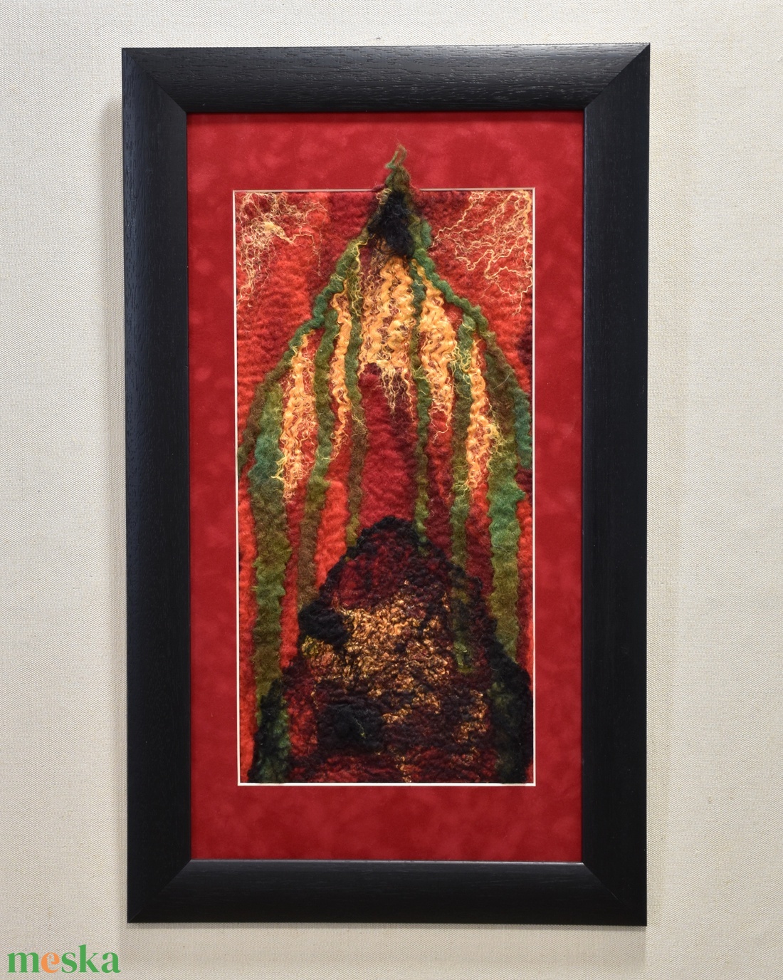 Fény - Nemezelt gyapjú falikép - művészet - textilkép - nemezelt - Meska.hu