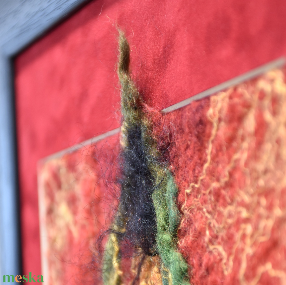 Fény - Nemezelt gyapjú falikép - művészet - textilkép - nemezelt - Meska.hu