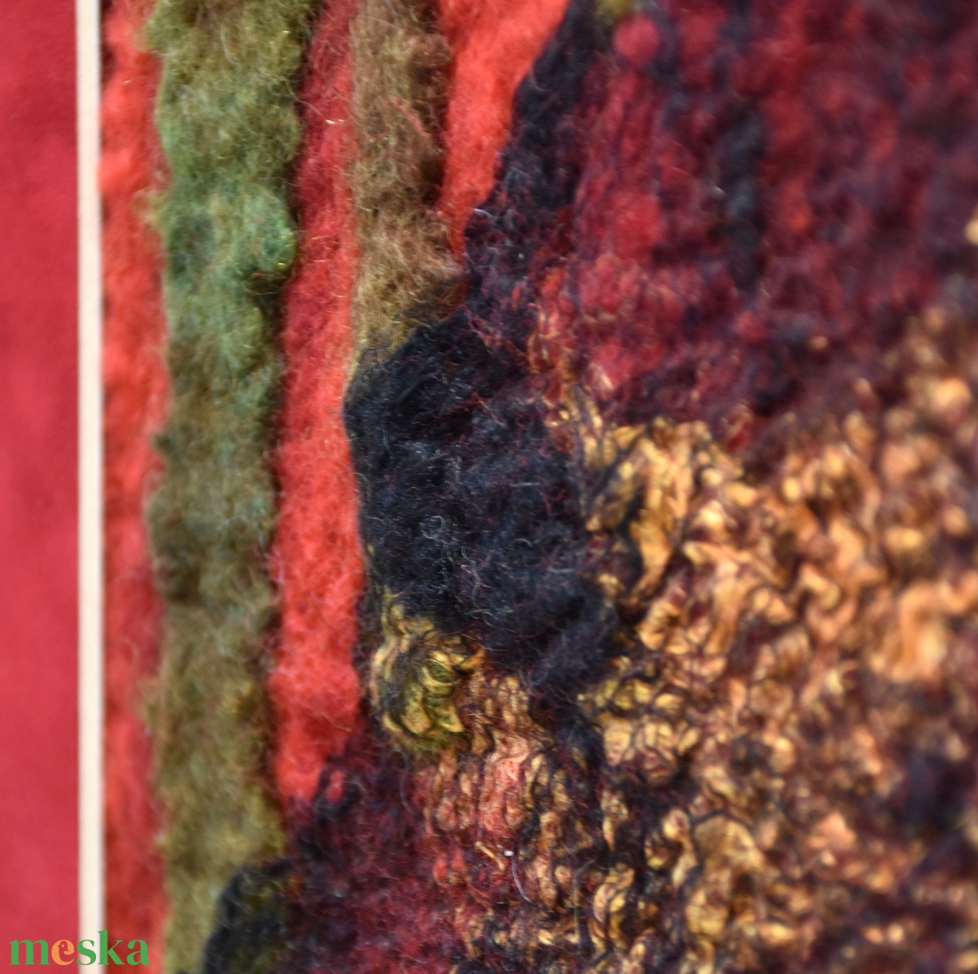 Fény - Nemezelt gyapjú falikép - művészet - textilkép - nemezelt - Meska.hu