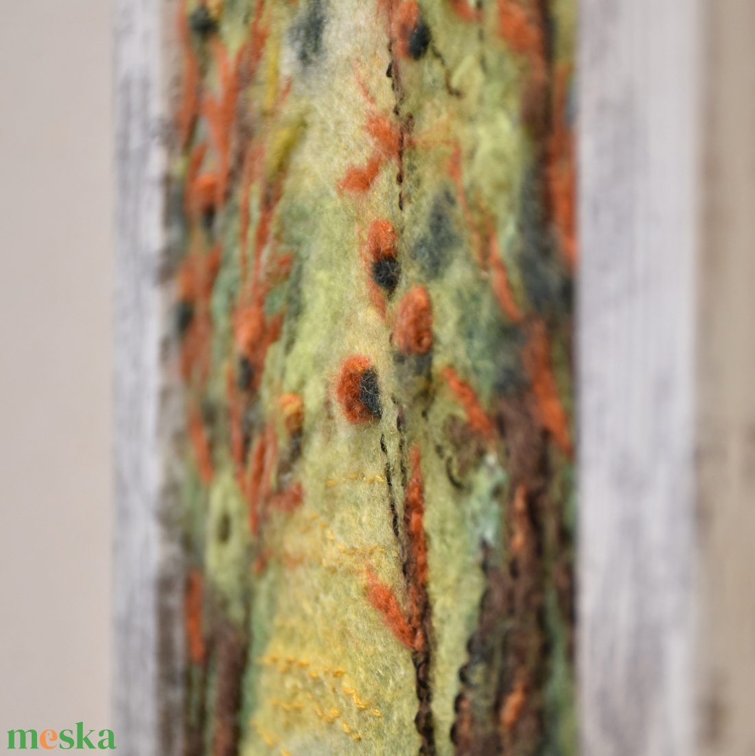 Erdő mélyén - Nemezelt gyapjú falikép - művészet - textilkép - nemezelt - Meska.hu