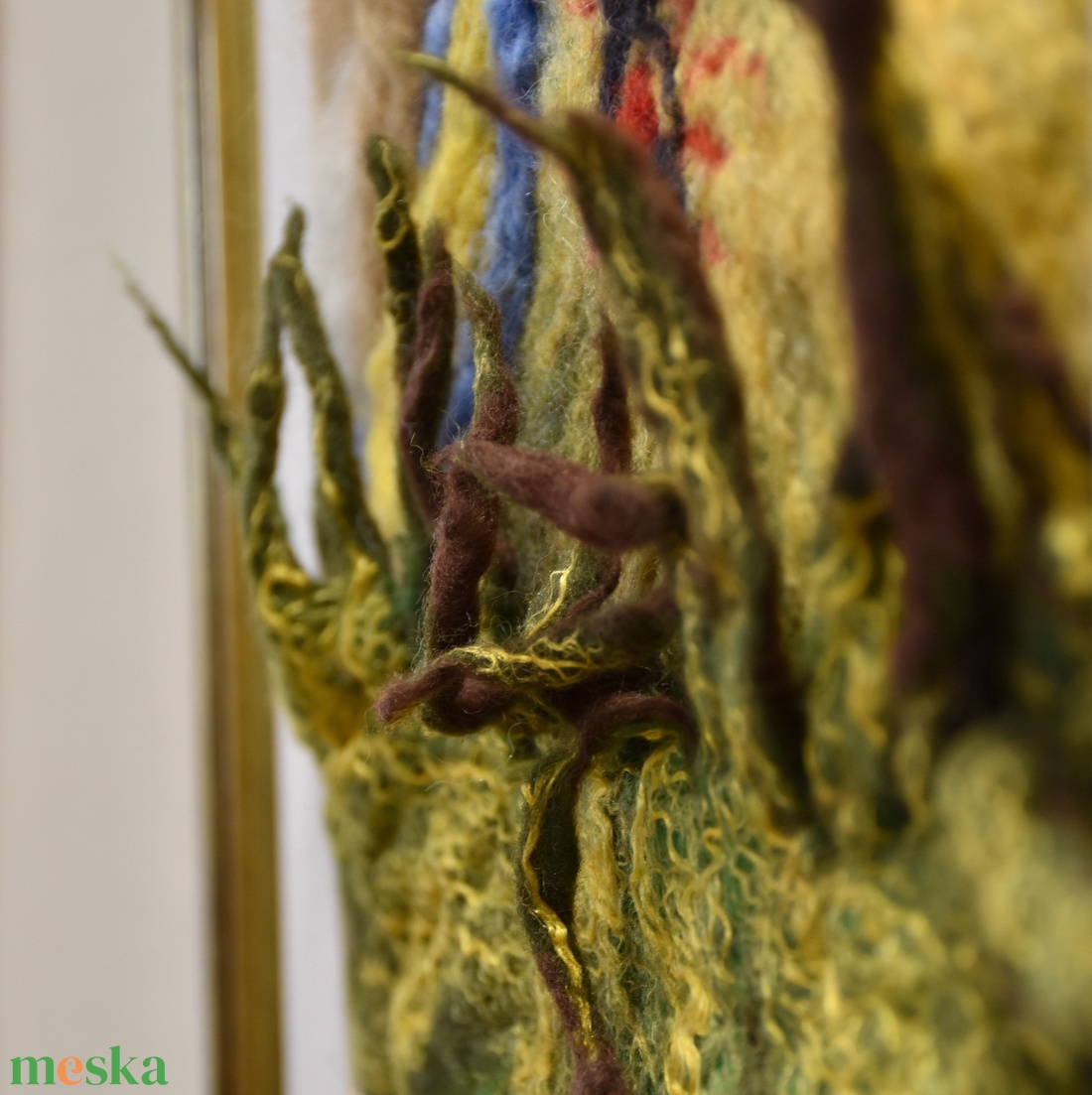 Angyali fény - Nemezelt gyapjú falikép - művészet - textilkép - nemezelt - Meska.hu