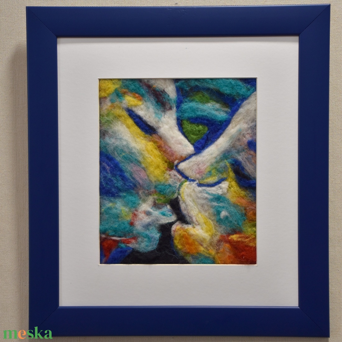 Érzés - Nemezelt gyapjú falikép - művészet - textilkép - nemezelt - Meska.hu