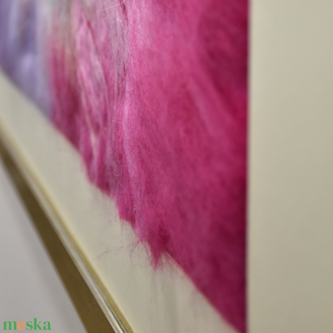 Kapcsolódás - Nemezelt gyapjú falikép - művészet - textilkép - nemezelt - Meska.hu