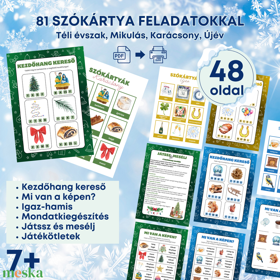 81db szókártya és kreatív feladatok,játékok 7+ éveseknek - játék & sport - készségfejlesztő és logikai játék - oktató játékok - Meska.hu 81db szókártya és kreatív feladatok,játékok 7+ éveseknek - játék & sport - készségfejlesztő és logikai játék - oktató játékok - Meska.hu