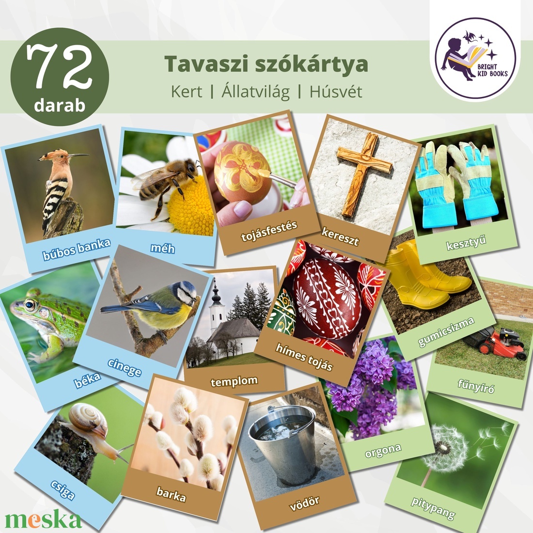 Húsvéti foglalkoztató óvodásoknak + tavaszi szókártya PDF - játék & sport - készségfejlesztő és logikai játék - oktató játékok - Meska.hu Húsvéti foglalkoztató óvodásoknak + tavaszi szókártya PDF - játék & sport - készségfejlesztő és logikai játék - oktató játékok - Meska.hu