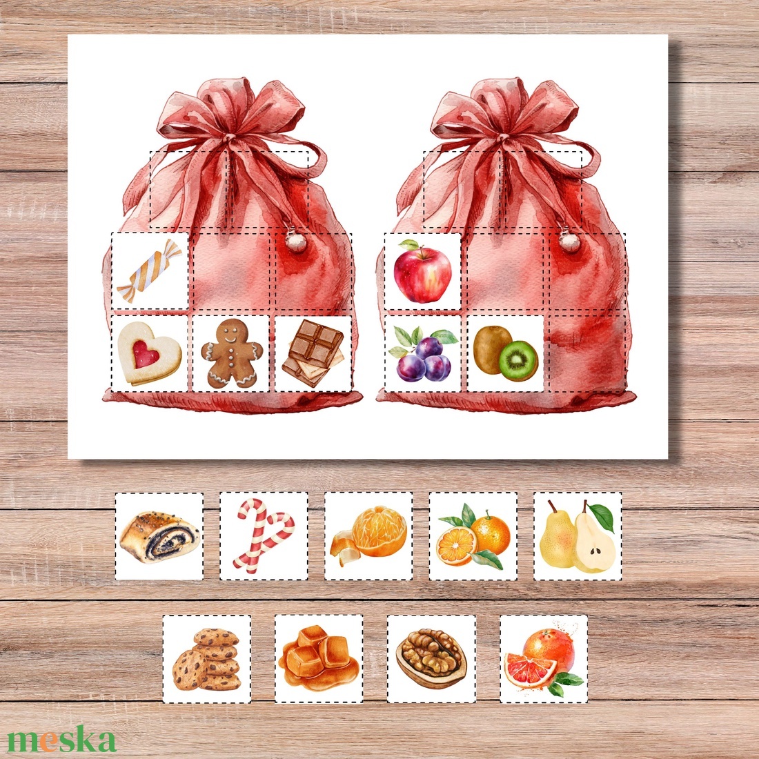 Karácsonyi foglalkoztató óvodásoknak 4+ PDF - karácsony - karácsonyi ajándékozás - karácsonyi képeslap, üdvözlőlap, ajándékkísérő - Meska.hu