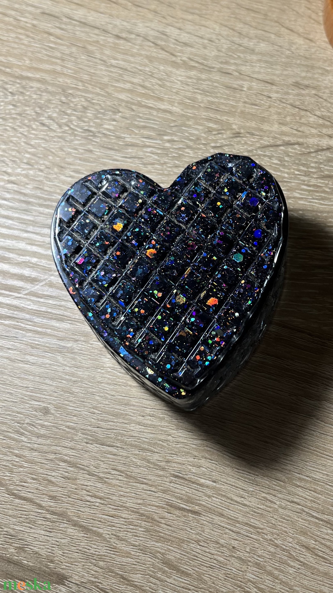 Epoxi Szív alakú ékszertartó - ékszer - ékszertartó - ékszertartó tál - Meska.hu