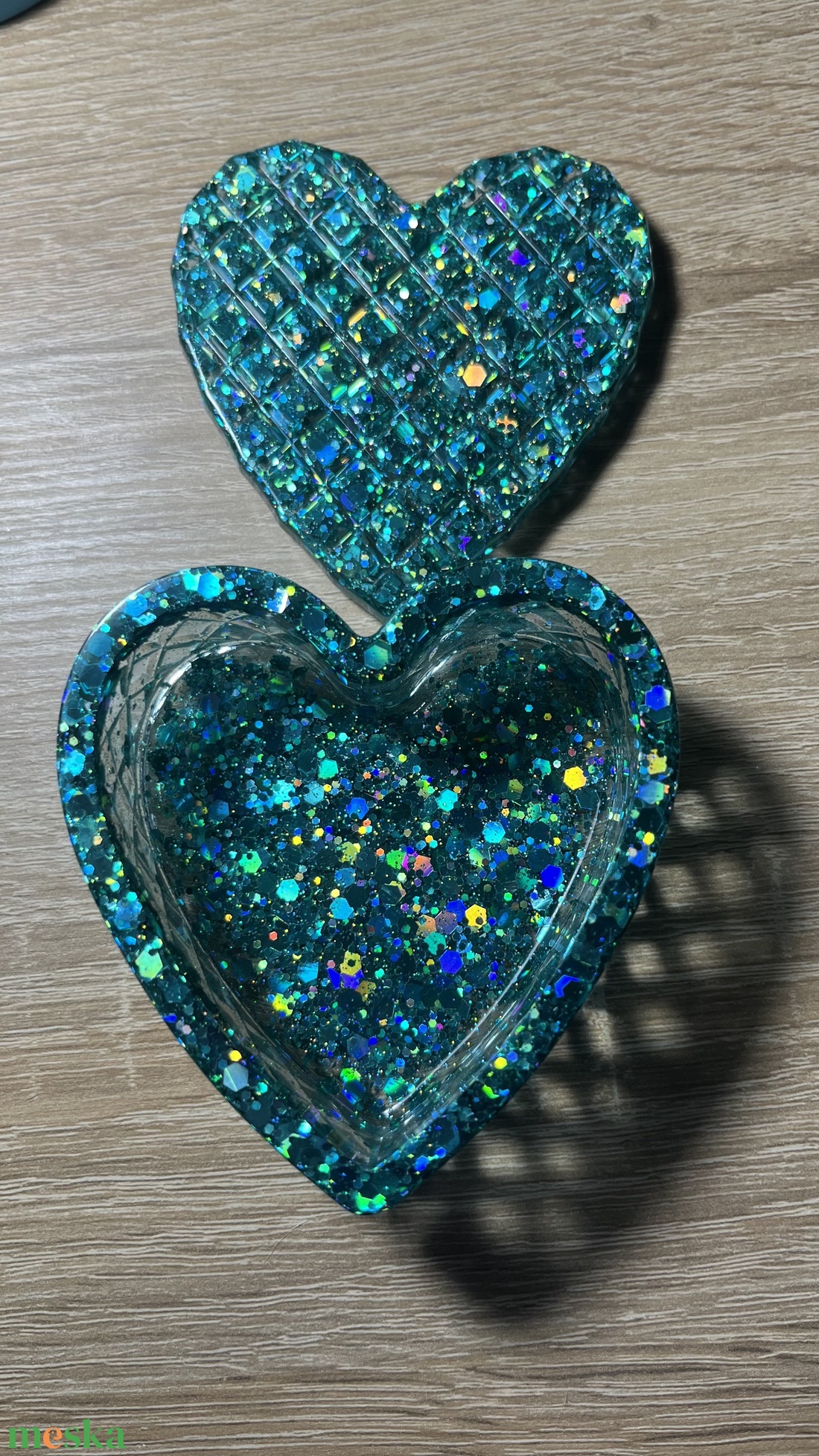 Epoxi Szív alakú ékszertartó - ékszer - ékszertartó - ékszerdoboz - Meska.hu