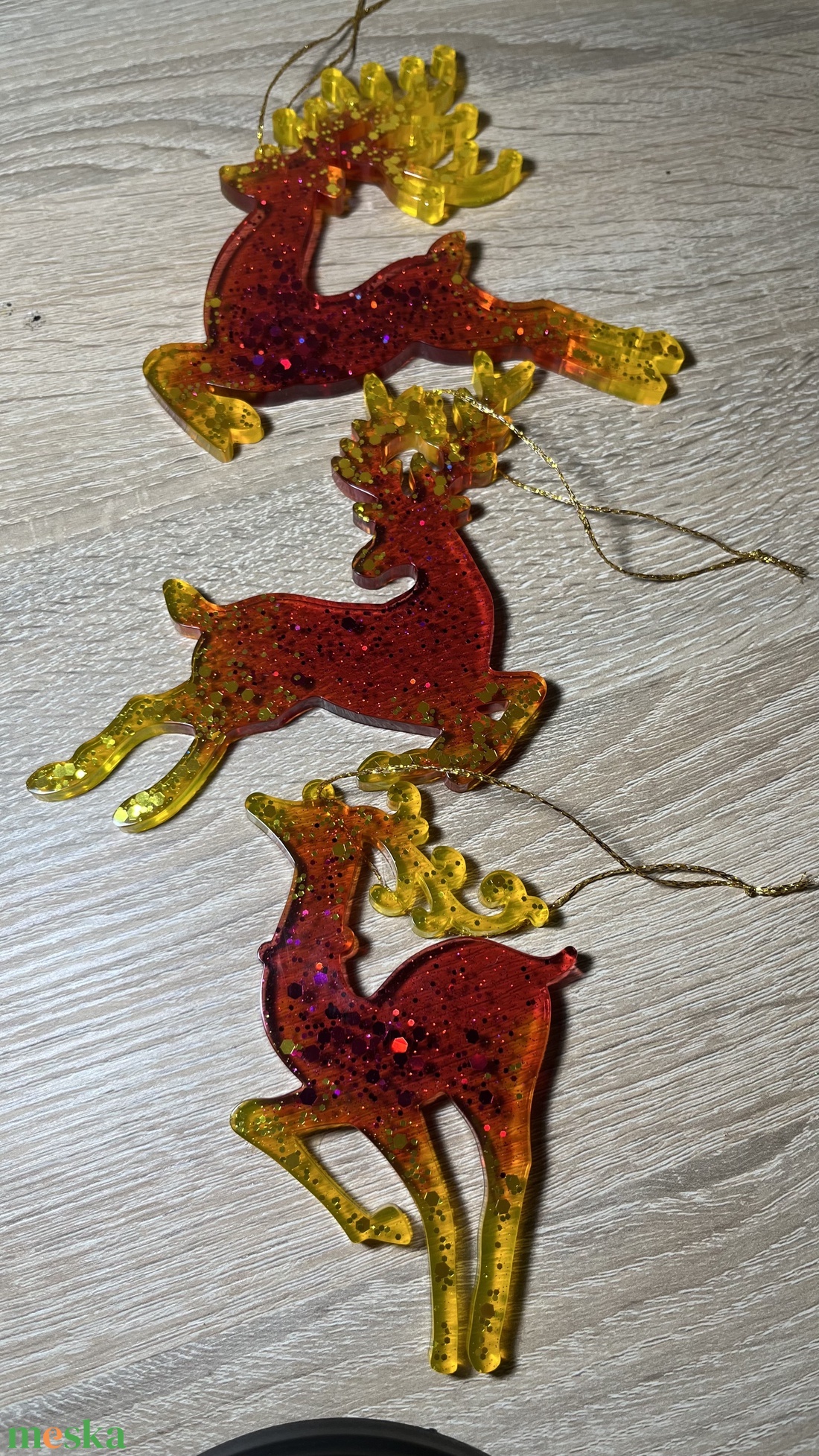 Csillogó szarvas karácsonyfa dísz-Ünnepi csoda - karácsony - karácsonyi lakásdekoráció - karácsonyfadíszek - Meska.hu