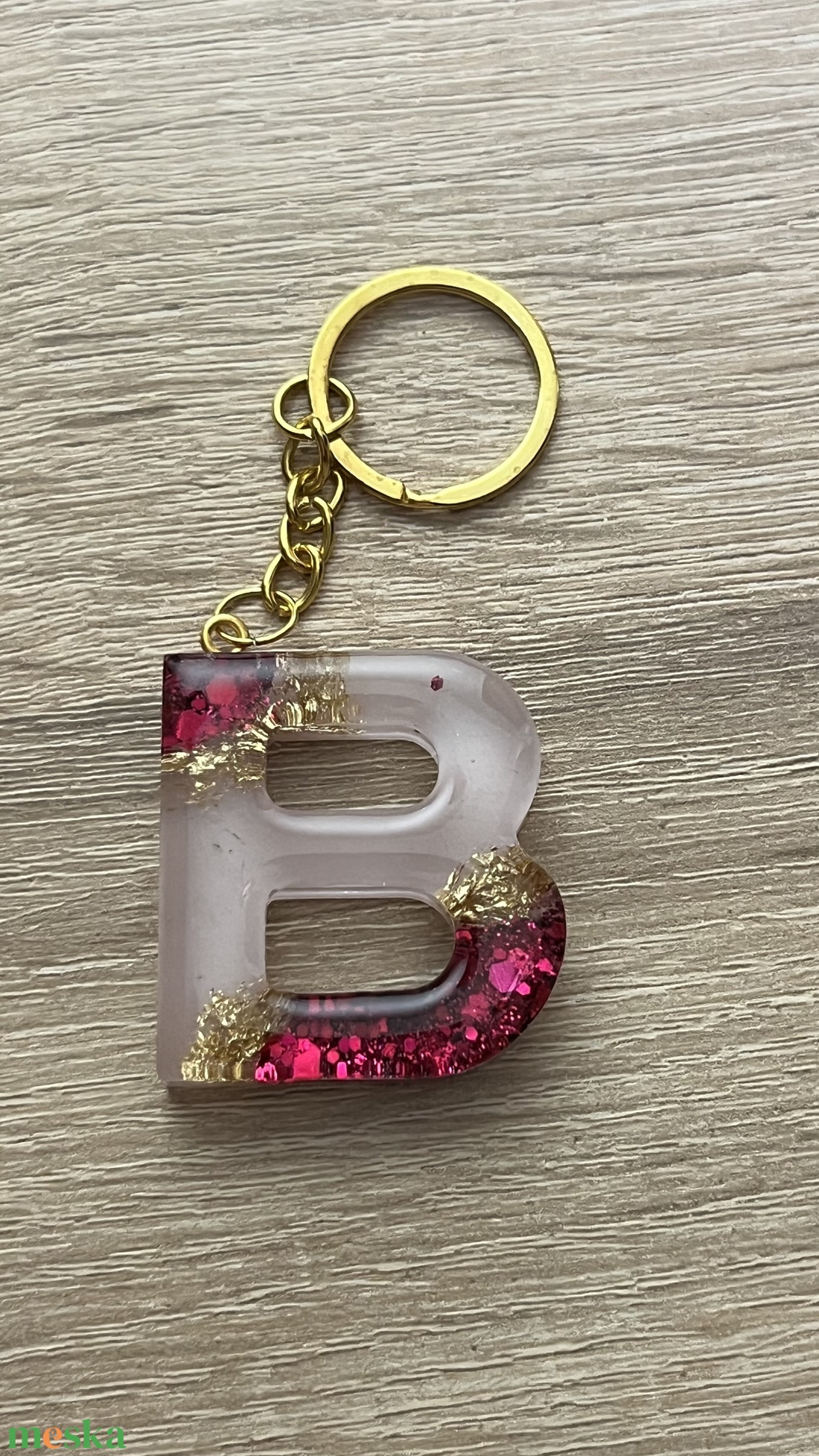 Csillogó betűs kulcstartó - táska & tok - kulcstartó & táskadísz - kulcstartó - Meska.hu