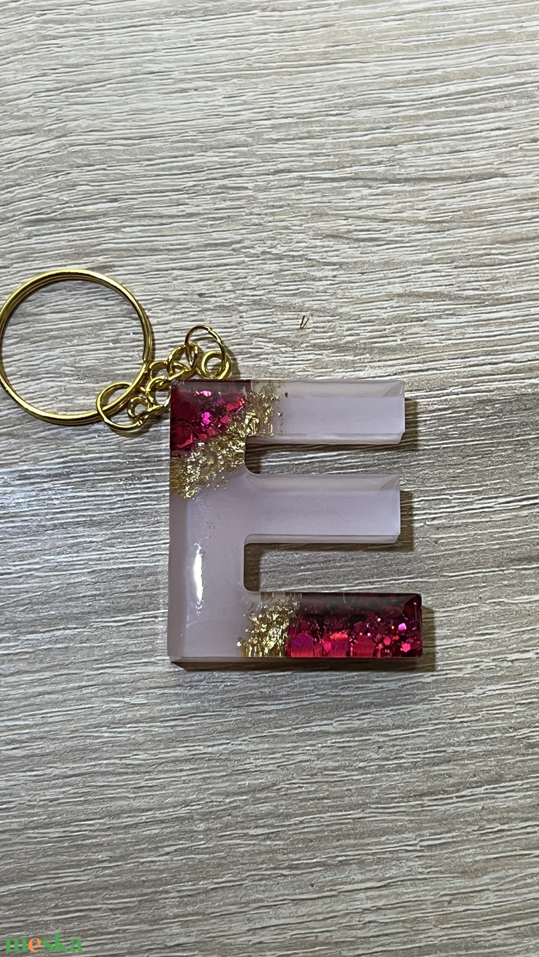 Csillogó betűs kulcstartó - táska & tok - kulcstartó & táskadísz - kulcstartó - Meska.hu