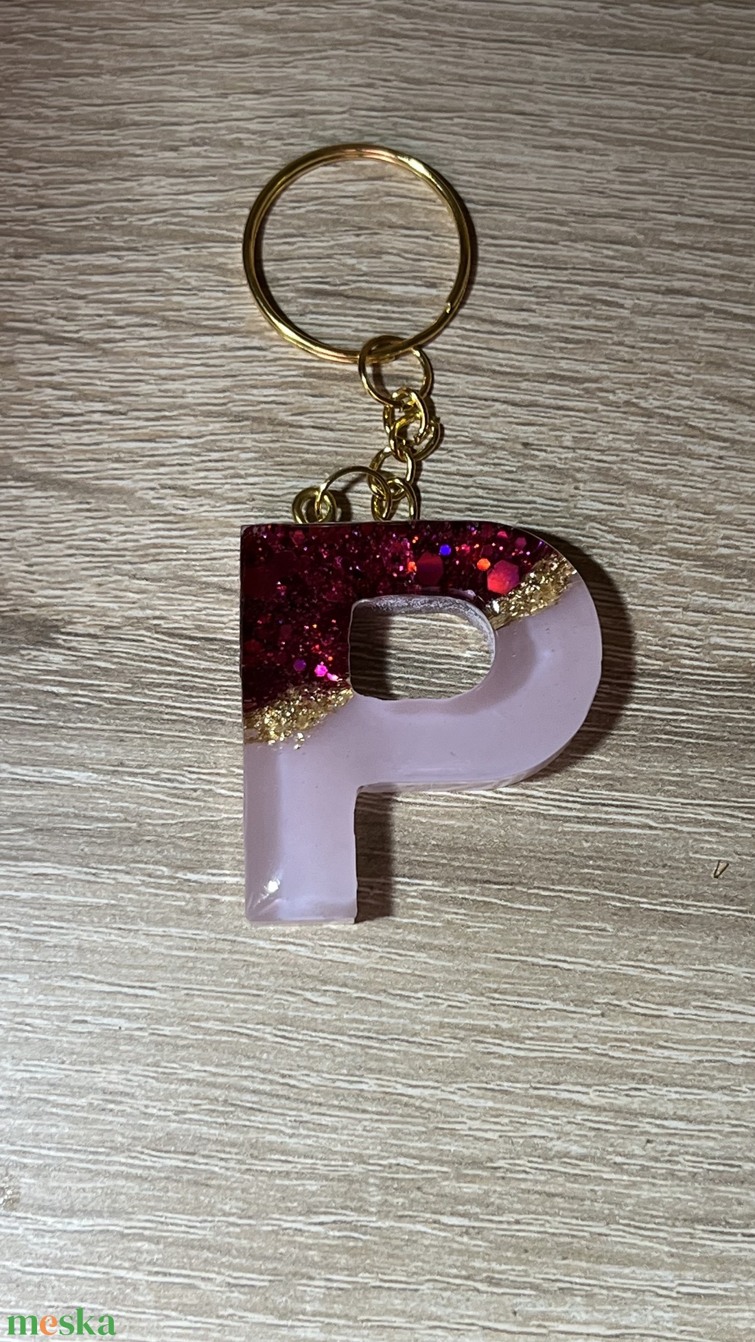Csillogó betűs kulcstartó - táska & tok - kulcstartó & táskadísz - kulcstartó - Meska.hu