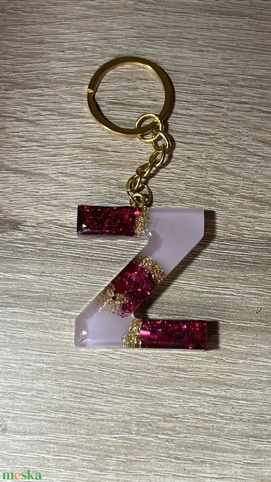 Csillogó betűs kulcstartó - táska & tok - kulcstartó & táskadísz - kulcstartó - Meska.hu
