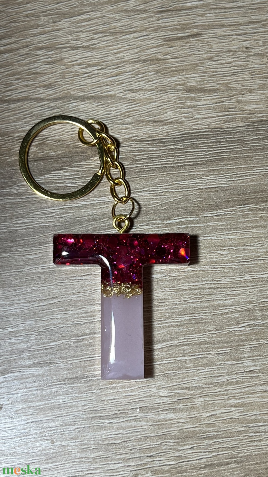 Csillogó betűs kulcstartó - táska & tok - kulcstartó & táskadísz - kulcstartó - Meska.hu