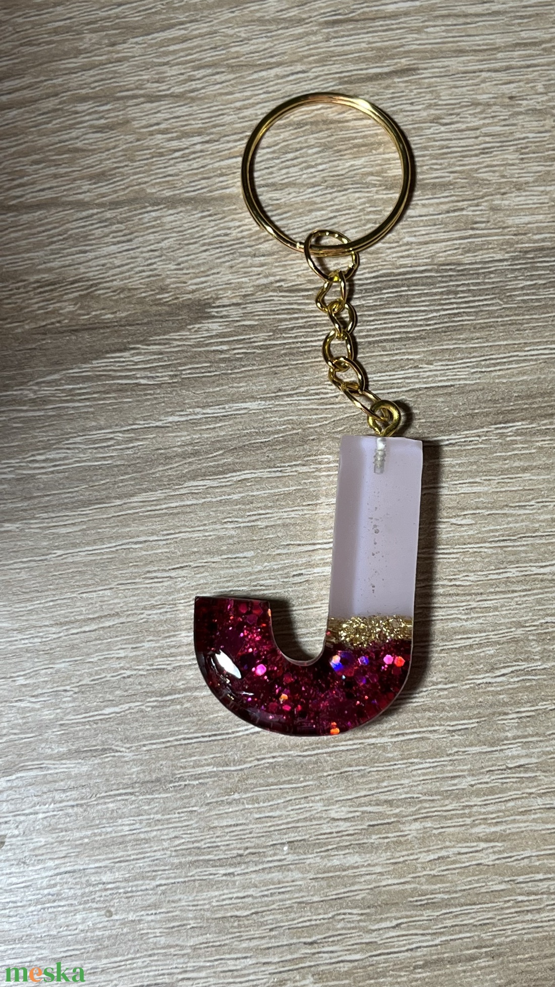 Csillogó betűs kulcstartó  - táska & tok - kulcstartó & táskadísz - kulcstartó - Meska.hu