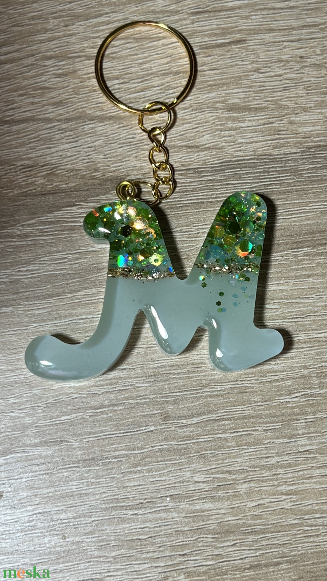 Csillogó betűs kulcstartó - táska & tok - kulcstartó & táskadísz - kulcstartó - Meska.hu