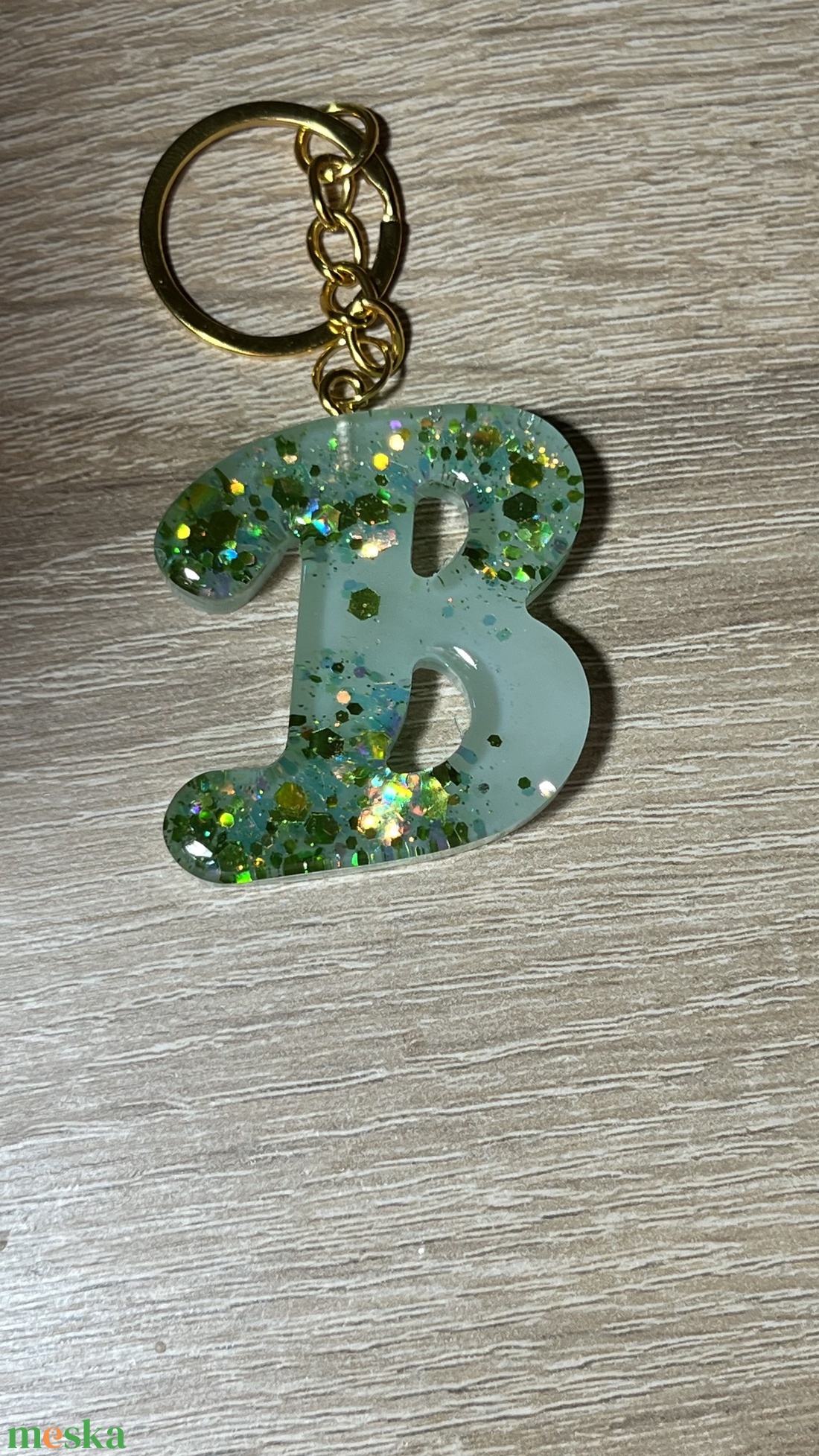 Csillogó betűs kulcstartó - táska & tok - kulcstartó & táskadísz - kulcstartó - Meska.hu