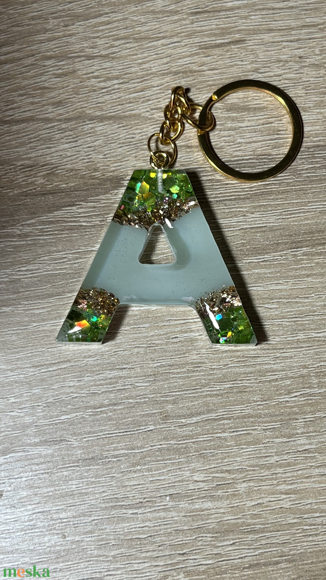 Csillogó betűs kulcstartó - táska & tok - kulcstartó & táskadísz - kulcstartó - Meska.hu