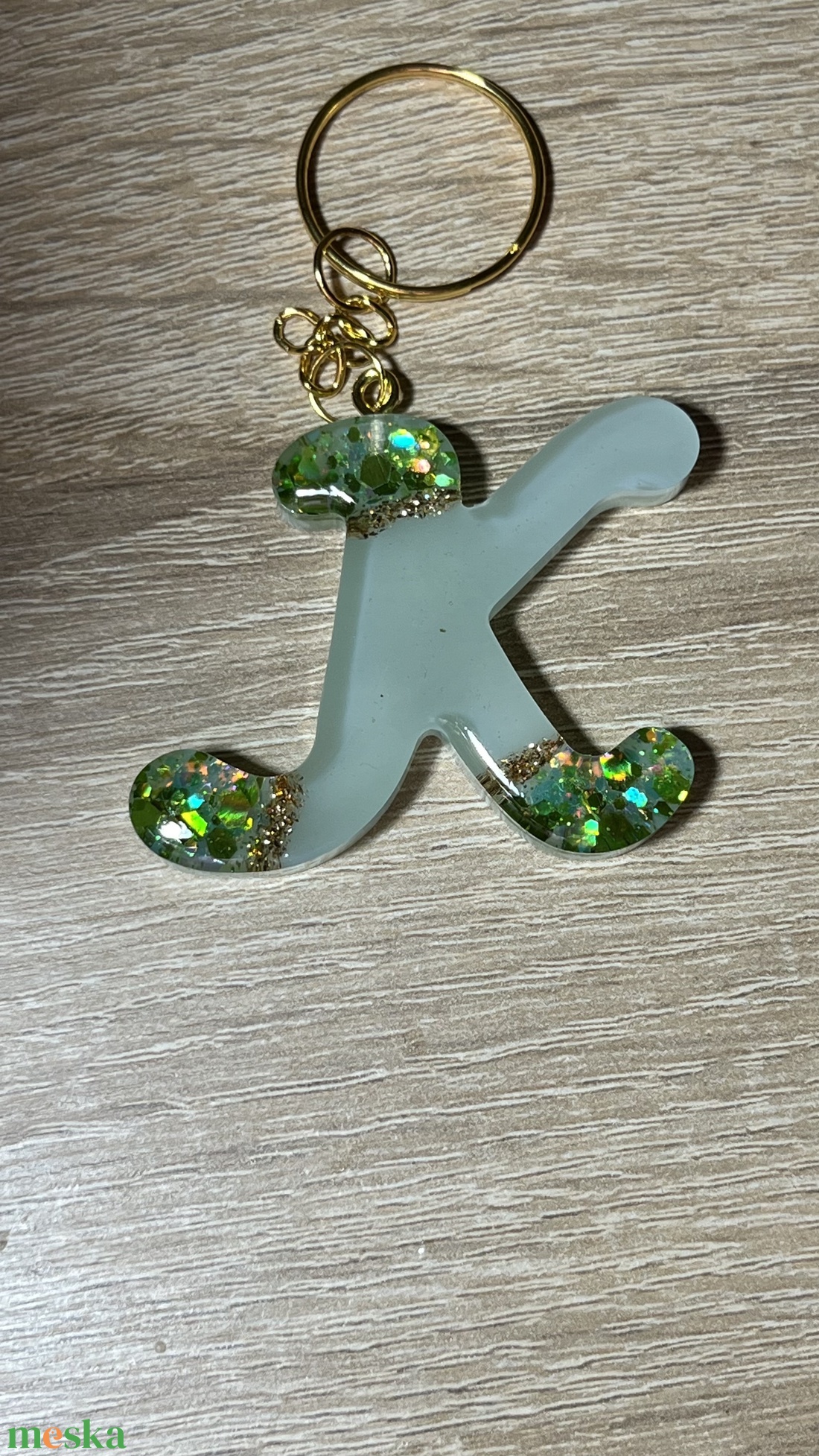 Csillogó betűs kulcstartó - táska & tok - kulcstartó & táskadísz - kulcstartó - Meska.hu