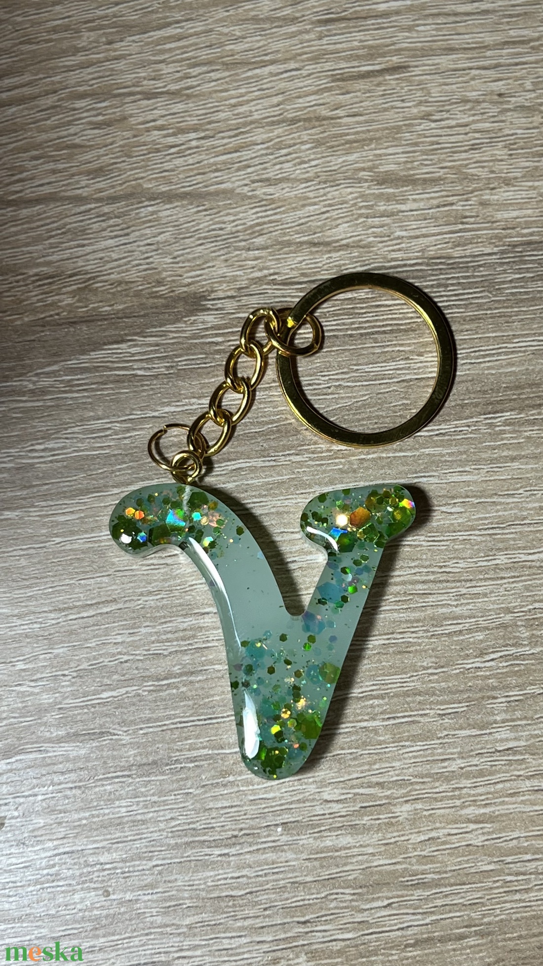 Csillogó betűs kulcstartó - táska & tok - kulcstartó & táskadísz - kulcstartó - Meska.hu