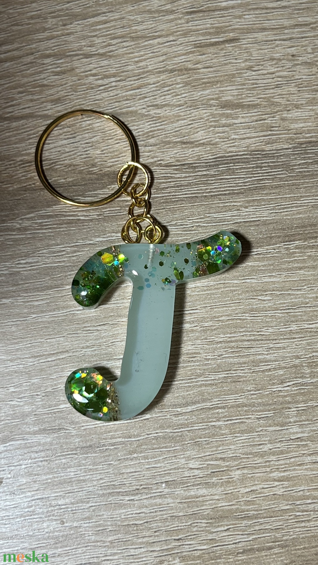Csillogó betűs kulcstartó - táska & tok - kulcstartó & táskadísz - kulcstartó - Meska.hu
