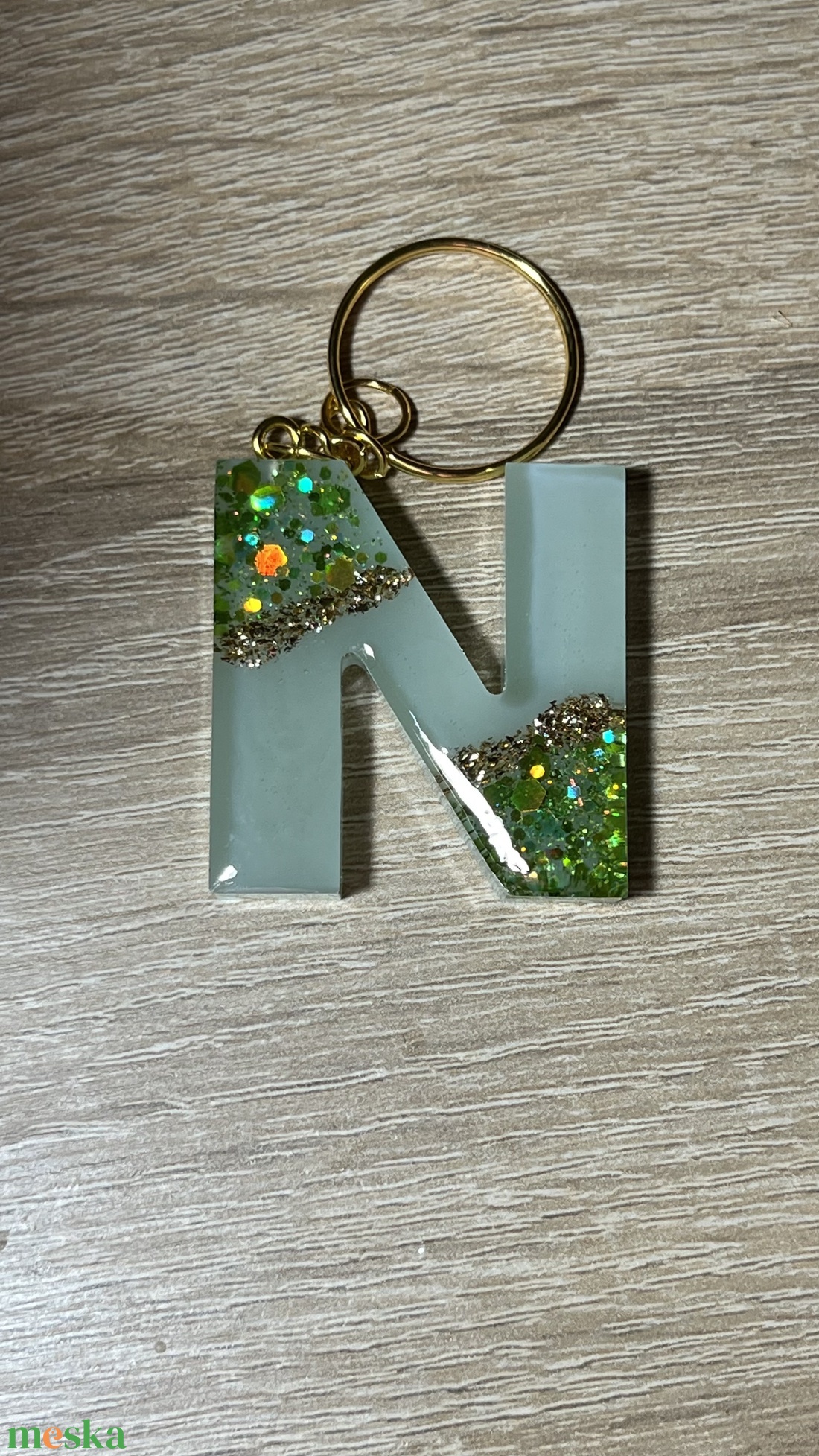Csillogó betűs kulcstartó - táska & tok - kulcstartó & táskadísz - kulcstartó - Meska.hu