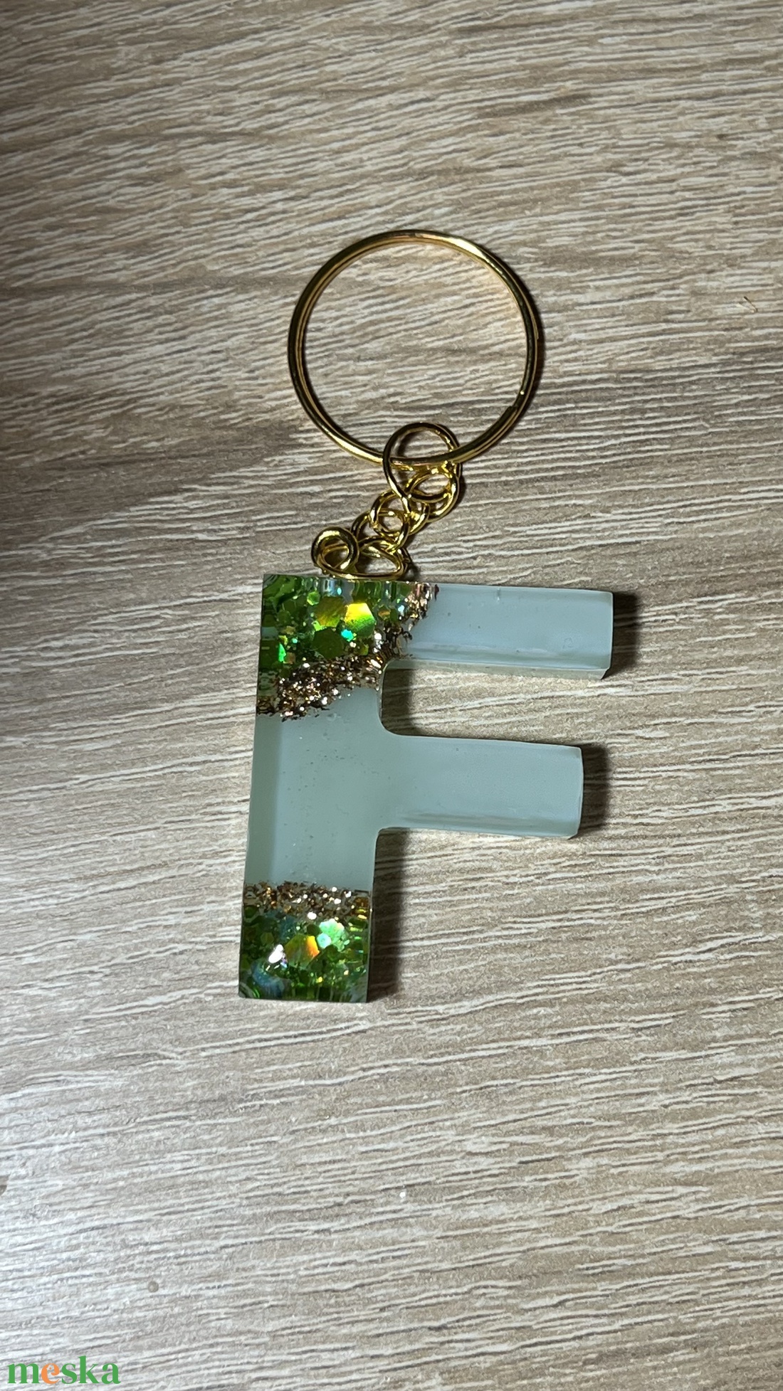 Csillogó betűs kulcstartó - táska & tok - kulcstartó & táskadísz - kulcstartó - Meska.hu