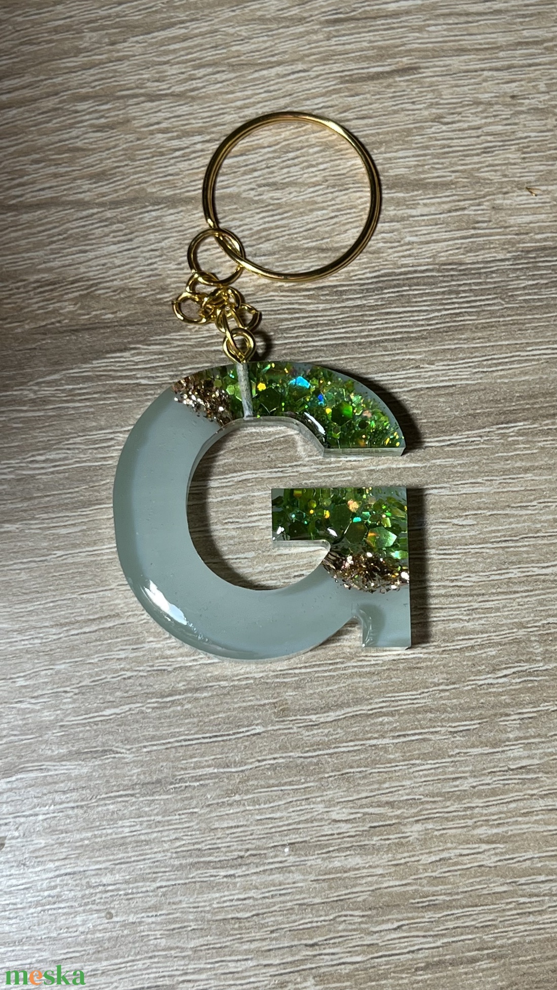 Csillogó betűs kulcstartó - táska & tok - kulcstartó & táskadísz - kulcstartó - Meska.hu