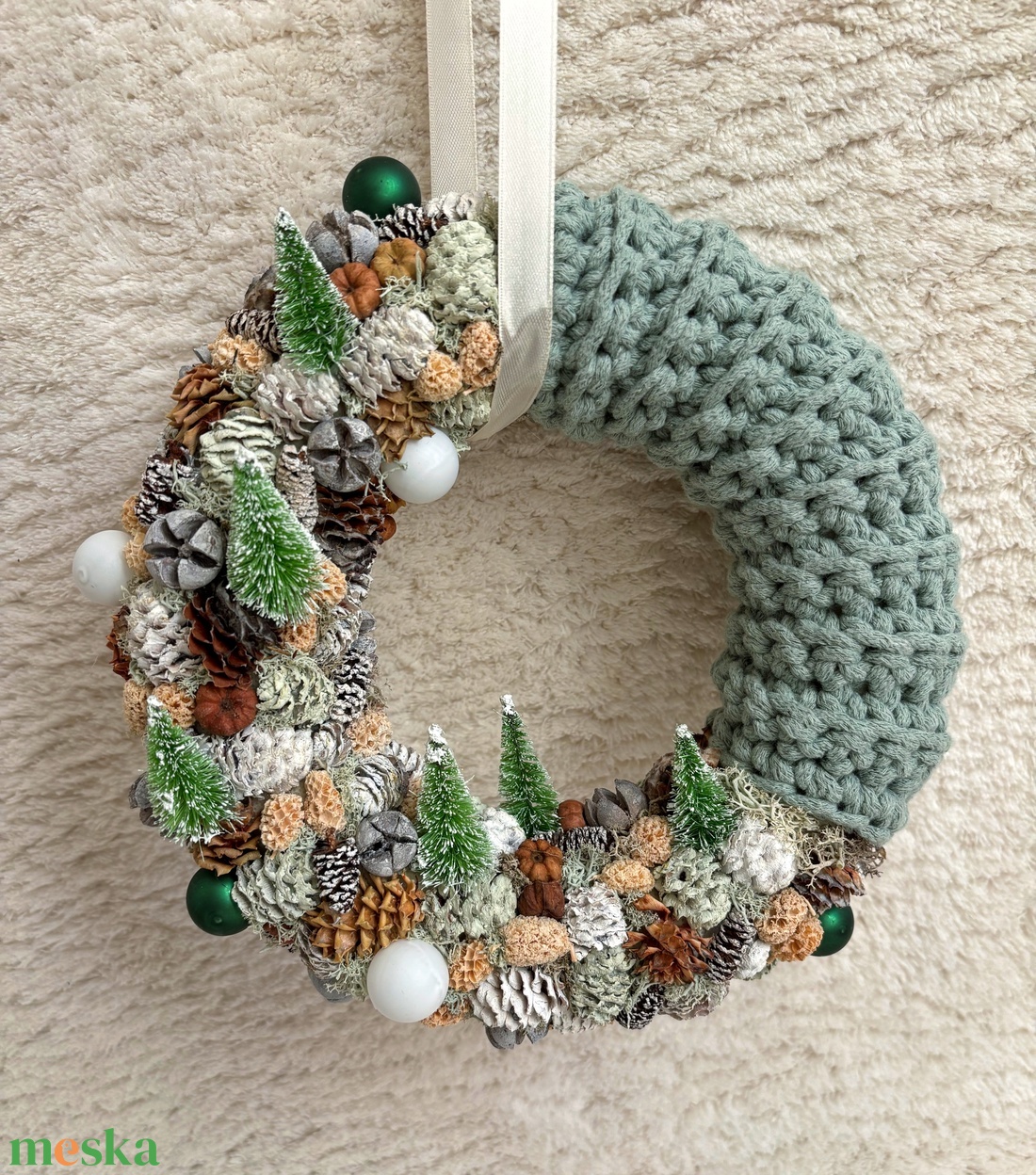 Télies kopogtató  - otthon & életmód - dekoráció - ajtó- és ablak dekoráció - ajtódísz & kopogtató - Meska.hu